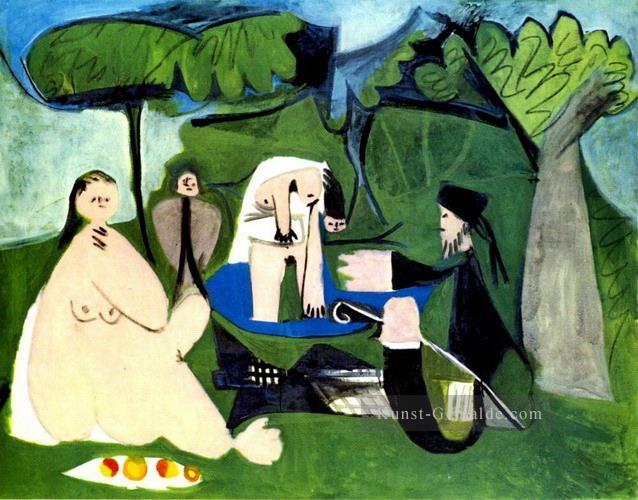 Le dejenuer sur l herbe Manet 1 1960 Kubismus Ölgemälde